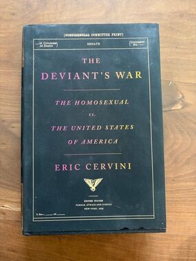 The Deviant's War by Eric Cervini - hand signed and dedicated